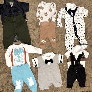 0-3 month baby clothes 37 pieces